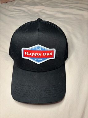 Happy Dad Hard Seltzer Black Dad Hat